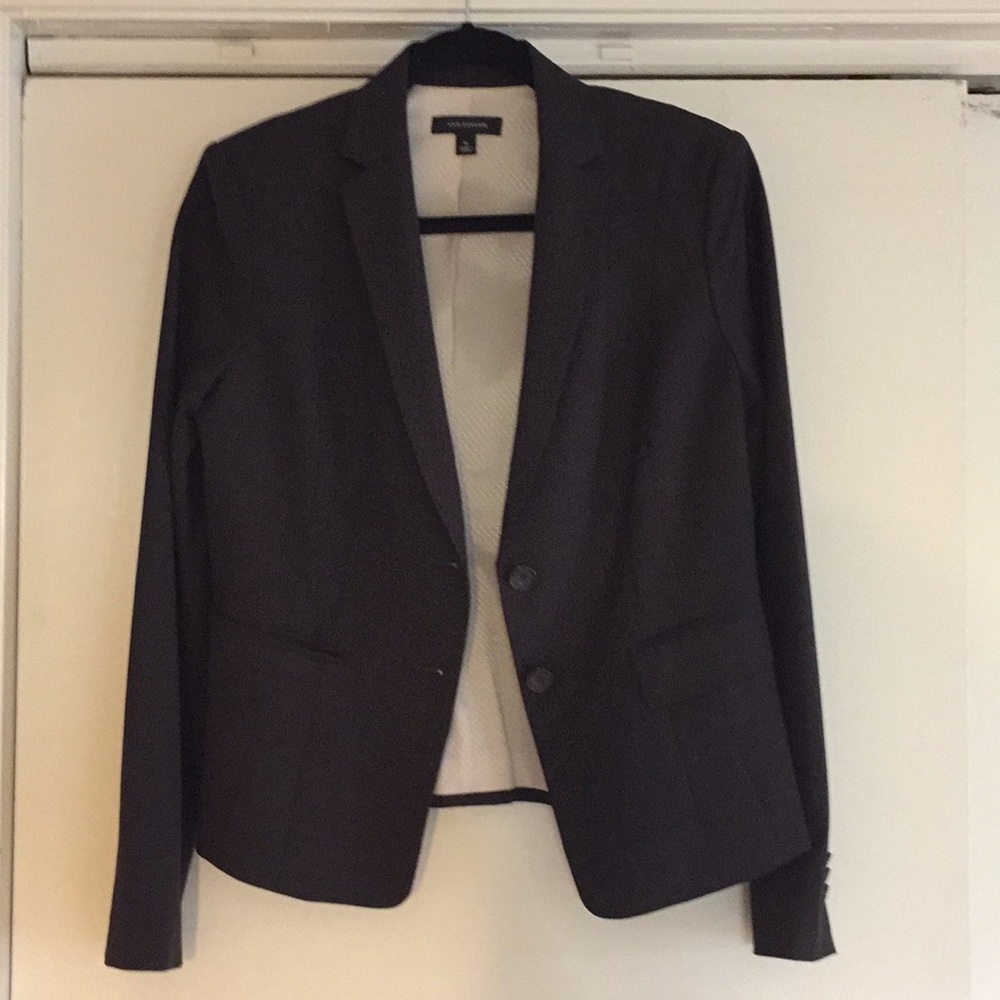 Ann Taylor Very Chocolate Brown Suit Blazer